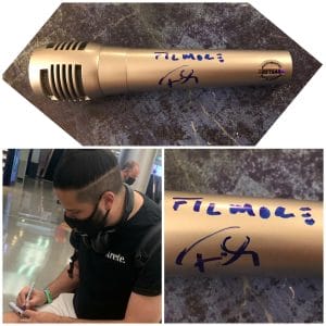 GFA LOVE THAT ABOUT YOU * TYLER FILMORE * SIGNED MICROPHONE EXACT PROOF F1 COA COLLECTIBLE MEMORABILIA