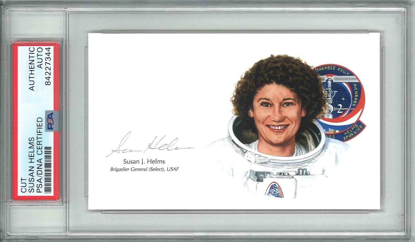 SUSAN HELMS SIGNED CUT SIGNATURE PSA DNA 84227344 NASA STS-54 | Autographia