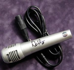 GFA THE WANTED SINGER * NATHAN SYKES * SIGNED MICROPHONE AD2 COA COLLECTIBLE MEMORABILIA