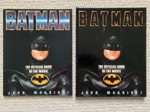 BATMAN THE OFFICIAL BOOK OF THE MOVIE 1989 HARDCOVER+PAPERBACK LOT OF 2 COLLECTIBLE MEMORABILIA