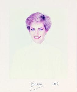 PRINCESS DIANA 1988 AUTHENTIC SIGNED 10×12 MOUNTED PHOTO AUTOGRAPHED BAS #A39045 COLLECTIBLE MEMORABILIA