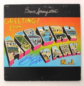 BRUCE SPRINGSTEEN SIGNED AUTOGRAPH ALBUM RECORD GREETINGS FROM ASBURY PARK JSA COLLECTIBLE MEMORABILIA