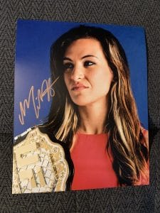 MIESHA TATE SIGNED 8 X 10 PHOTO AUTOGRAPHED UFC BANTAMWEIGHT MMA FIGHTER
 COLLECTIBLE MEMORABILIA