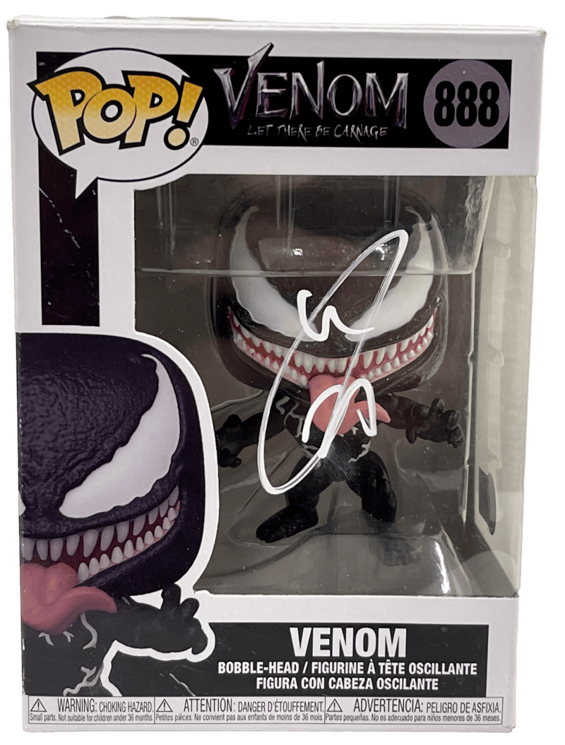 TOM HARDY SIGNED VENOM FUNKO FIGURE 888 AUTHENTIC AUTOGRAPH BECKETT 4 ...