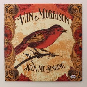 VAN MORRISON SIGNED AUTOGRAPH ALBUM VINYL RECORD – KEEP ME SINGING RARE PSA COA COLLECTIBLE MEMORABILIA