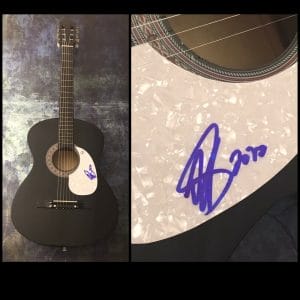 GFA LONELY DRUM STAR * AARON GOODVIN * SIGNED ACOUSTIC GUITAR PROOF A1 COA
 COLLECTIBLE MEMORABILIA