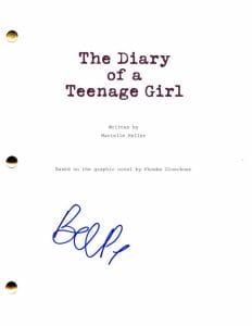 BEL POWLEY SIGNED AUTOGRAPH THE DIARY OF A TEENAGE GIRL FULL MOVIE SCRIPT
 COLLECTIBLE MEMORABILIA